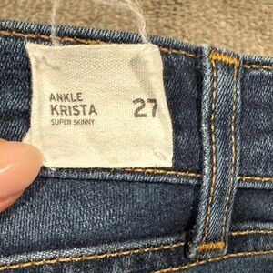 Hudson Jeans Ankle Krista Super Skinny - Blue